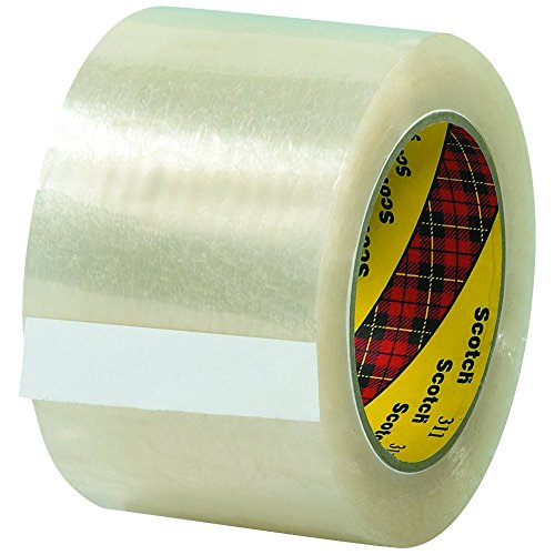 Scotch T905311 Clear #311 Carton Sealing Tape, 3" x 110 yd. (Pack of 24) (Certified Refurbished)