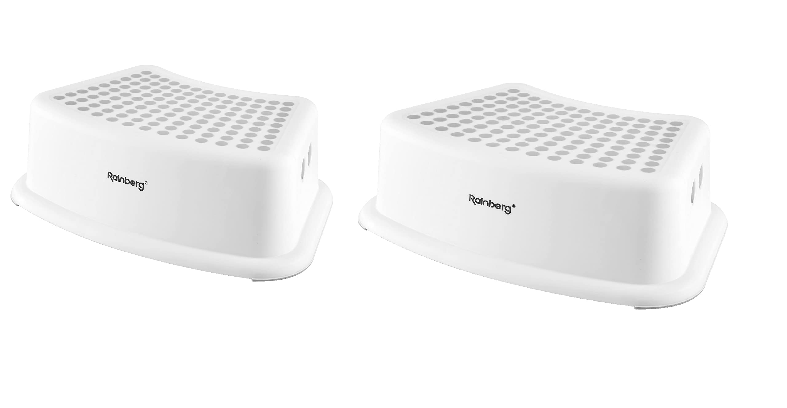 Rainberg Step Stool for Kids, Sturdy Double Step Stool for Toddlers, Anti-Slip Stool, Toddler's Stool for Potty Training and Use in the Kitchen and Bathroom, Easy to Clean and Portable (2)