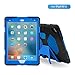 iPad Air 2 Case,iPad 6 Case, Aceguarder New Design [Kids-proof][Shockproof] [Scratch proof] [Drop Resistance] [Impact Resistant] Super Protection Cover Case iPad Air 2 (iPad 6) (2014)-Black/Blue