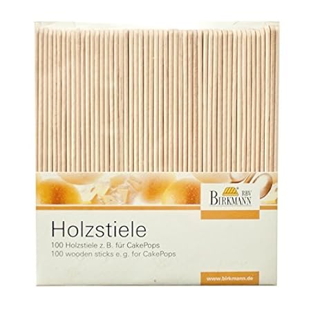 Birkmann 330276 Holzstiele, 100 Stück