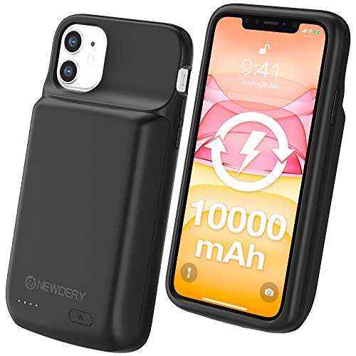 Newdery iPhone 11 Battery Case, 10000mAh Extended Charging Case, Wired