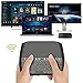 Mitid Backlit Wireless Mini Keyboard with Touchpad RGB Color Mini Keyboard and Mouse Touchpad Remote Control for Computer, Google or Android TV Box, IPTV Smart TV and More