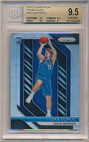 BIGBOYD SPORTS CARDS Luka DONCIC 2018/19 PANINI PRIZM 280 RC Rookie Silver PRIZMS SP BGS 9.5 GEM Mint