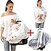 Baby Car Seat Covers - Stroller Canopy Breastfeeding Covers, Multi-use Carseat Canopy, for Boys and Girls Shower Gift (Print Flower)