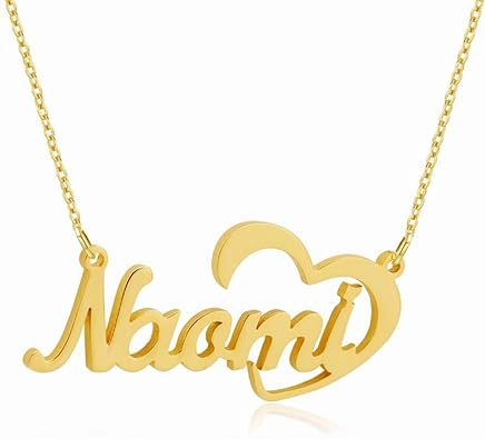 Amazon Com 925 Sterling Silver Personalized Name Necklace Custom