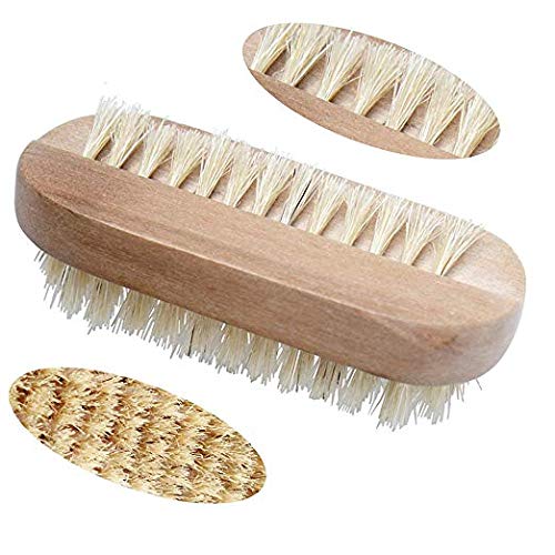 Beautyours Wooden Hand & Nail Brush 2-Pack Set - Natural Bristle SPA Dual Surface Two-Sided - Thumbnail 6