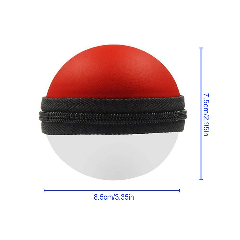 Qinbin Portable Carrying Case for Pokeball Plus Controller, Lets Go Pikachu Lets Go Eevee Game