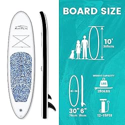 FEATH-R-LITE Inflatable Stand Up Paddle Board