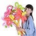 TECH-P®100 Pack 260Q Deluxe Magic Vapor Balloons With 192 PCS Animal Eye Stickers,Twisty Latex Balloons Long Twisting Ballons for Birthday Wedding Festival Party