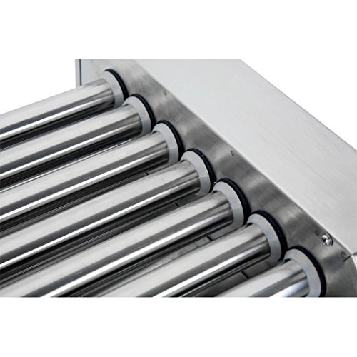 Electric 30 Hot dog Roller Grilling Machine(11 Rollers) Stainless Steel Hot dog Maker Sausage Cooker Warmer Roller Machine (11 Rollers) - Thumbnail 3