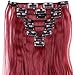 8Pcs 18 Clips 17-26 Inch Curly Straight Full Head Clip in on Hair Extensions Hairpiece 27colors