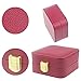Small Travel Jewelry Box Organizer PU Leather Portable Storage Case for Mini by Angela and Tina (red)