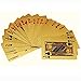 Creative and Beautiful Gold Foil Playing Cards Waterproof Plated Poker 100 Dollar Pattern Design