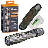 EdisonBright Fenix PD35 TAC 1000 Lumen CREE XP-L LED Tactical Flashlight with BBX3 battery carry case bundle