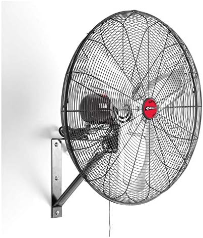 Oemtools 30" Oscillating Black Wall Mount Fan New Model