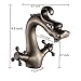 Rozin Dragon Design 2 Knobs Bathroom Basin Faucet Single Hole Lavatory Sink Mixer Tap Antique Brass