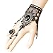 LEFINIS Handmade Gothic Lolita Retro Lace Slave Bracelet Wristband Ring, Necklace Set