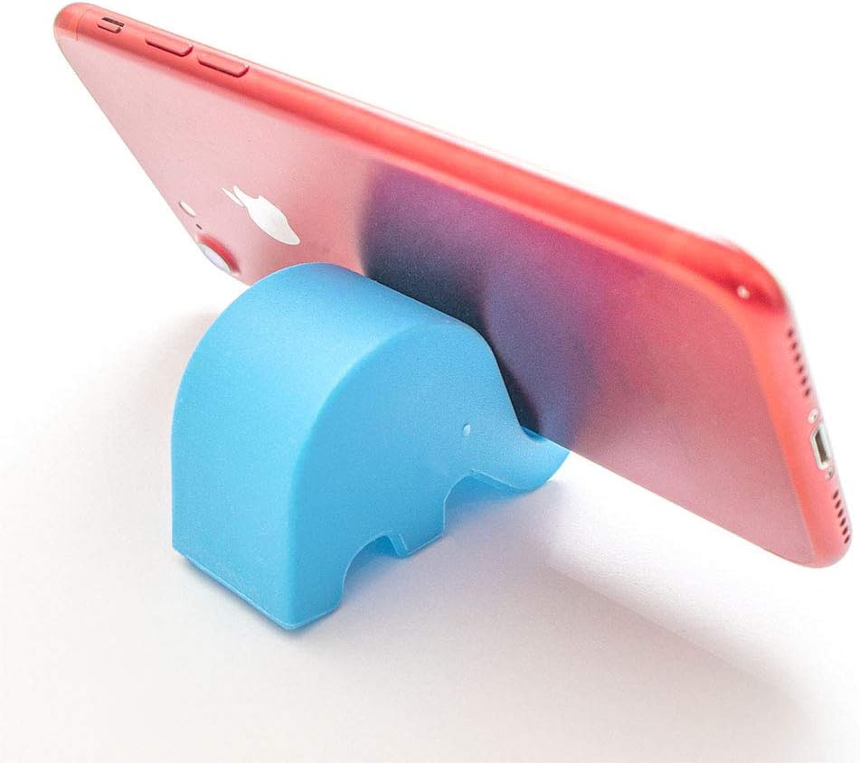 IoYoI Elephant Phone Holder, Office Desk Business Card Stand, Creative Cute Animal Phone Stand Tablet Stand Mounts (Green, 1 Pcs): Home Audio & Theater
