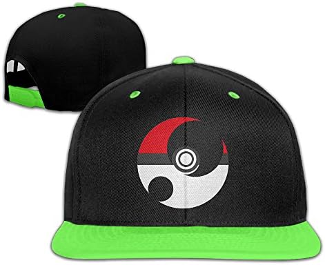 WSYL88 Pokemon Moon Logo Girl Adjustable Snapback Hip Hop Trucker Hats KellyGreen