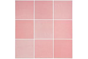 Pink Peel & Stick Backsplash - Self Adhesive Square Tiles (12"x12") for Kitchen & Bathroom