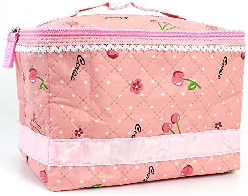 Women Makeup Case Toiletry Bag Beautify Cosmetic Organizer Case Cherry Travel Handbag Organizer