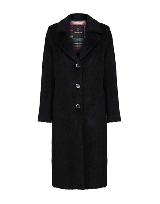 Creenstone Long Length Wool Womens Jacket 10 Reg Black
