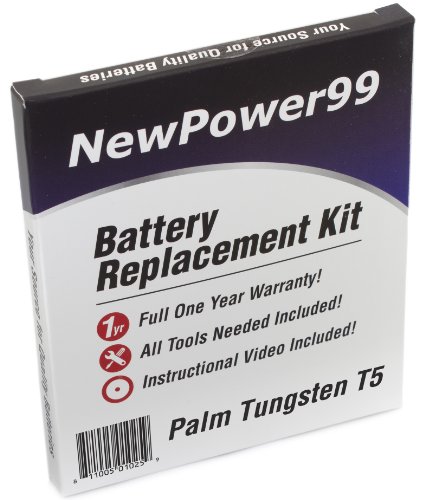 Palm Tungsten T5 Battery Replacement Kit with Installation Video, Tools, and Extended Life Battery. - Thumbnail 2