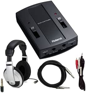 Roland UA-11 Duo Capture USB Interace with Headphones &amp; Cables Bundle