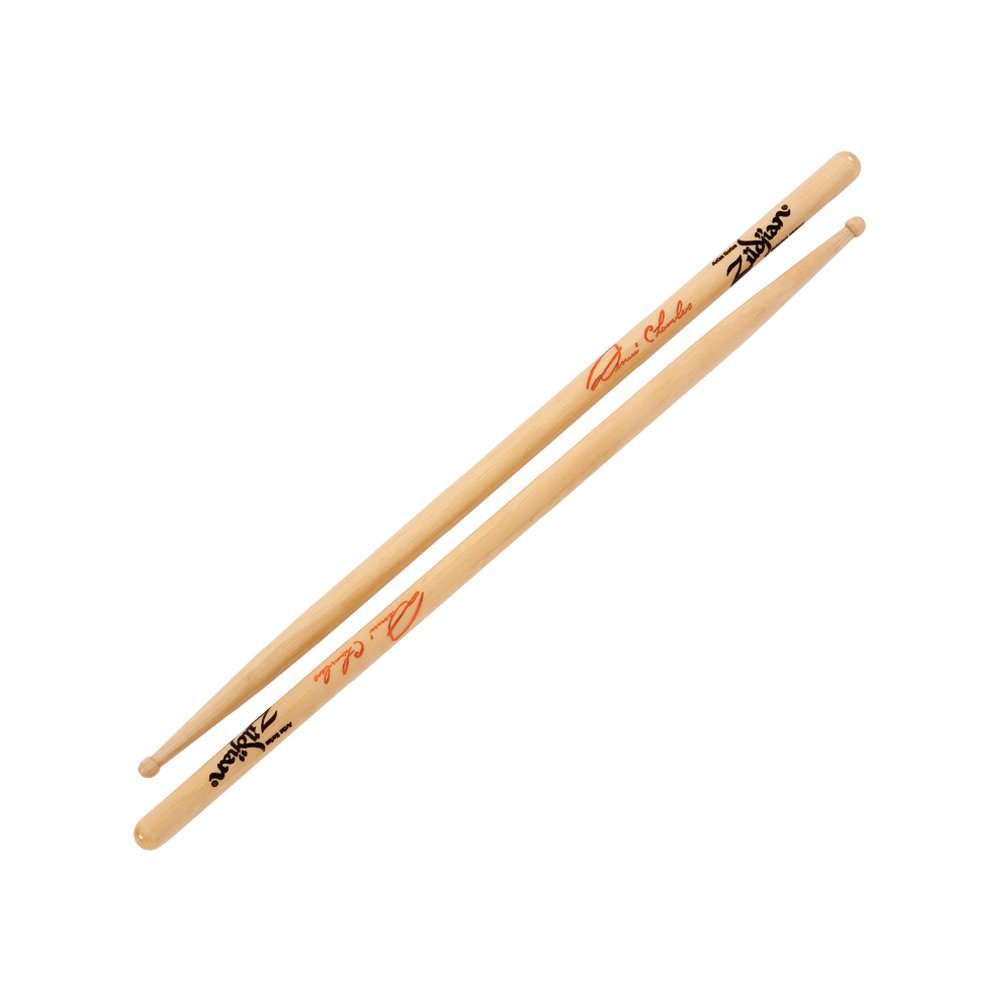 Zildjian Artist Series Hickory Drumsticks - Dennis Chambers - Wood Tip Signature