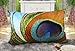 Fablegent XH101 - Elegant Decorative Throw Pillow Cover - Rectangular Peacock Feather Fashion Design on Both Sides - Soft Velvet Fabric
