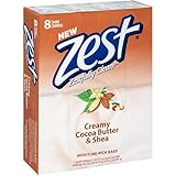 Zest 8-Bar Bath Size Soap, Creamy Cocoa Butter