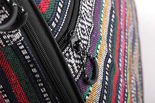 ZHRUNS Guitar Bag Bohemian Acoustic Guitar Case Soft Foam Padded 40/41 Inch Guitar Gig Gag Backpack with Neck Protector Pillow Pad,Dual Shoulder Strap&pocket (Colorful pattern)