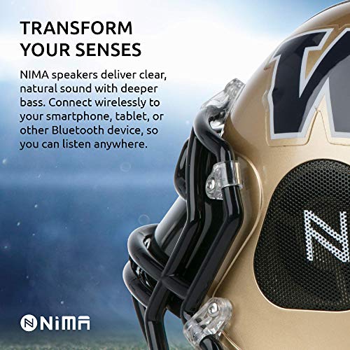 Nima Athletics NCAA Officially Licensed Football Helmet Portable Bluetooth Speaker Florida State Seminoles (Small)