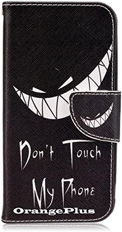 G5 Case, LG G5 Wallet Case, OrangePlus LG G5 Case, Folio Flip PU Leather Wallet Stand Case Cover for LG G5 (Wallet Series Don't Touch My Phone B)