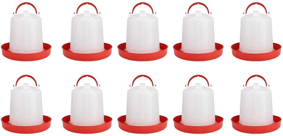 Amazon Com 10pcs Poultry Automatic Waterer Chicken Feeder With