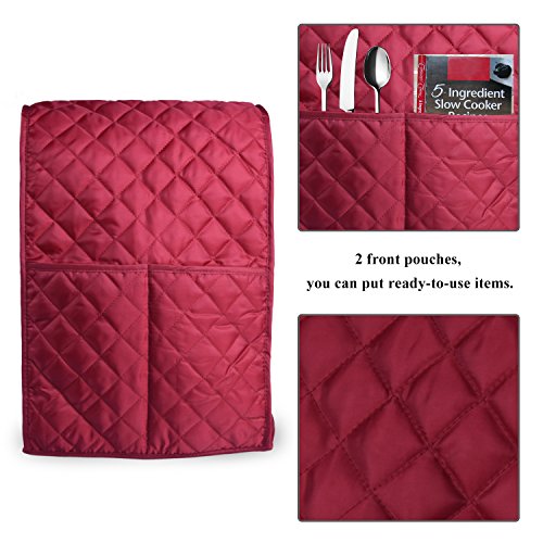 Stand Mixer Cover Dust-proof with Organizer Bag for Kitchen Mixer (Red) - Thumbnail 3