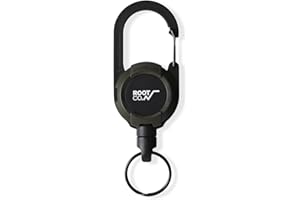 ROOT CO. Gravity MAGREEL LITE, Retractable Badge/iPhone Case/Key Holder with Key Ring | 25.5 inch / 65cm Reel Retractable Heavy Duty | Max Loading Weight 5.2 oz / 150g
