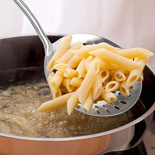 GreatBBA Skimmer Spoon - Stainless Steel Skimmers Slotted Spoon for Straining Fry Cooking - Chinese Wok Hot Pots Soup Mesh Strainer Spider Scoop - Thumbnail 7