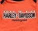 Harley Davidson Born To Ride Baby Boys Infant Creeper, Orange (9-12 Months)