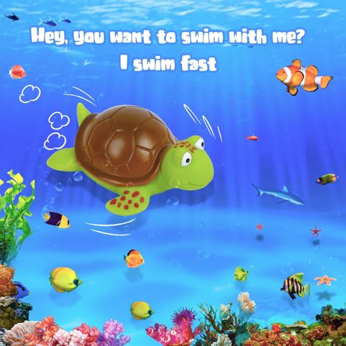 XY-WQ Floating Pool Thermometer, Large Size Easy Read for Water Temperature with String - Swimming Pools, Spas, Hot Tubs, Ponds (Turtle)