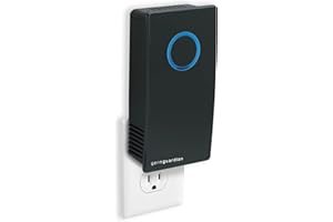 Germ Guardian GG1100B 7” Pluggable Small Air Purifier, Small Room Wall Air Sanitizer, Freshens Air, UV-C Light Kills Germs, Reduces Odors From Pets, Cooking, Mold, GermGuardian, 1-Yr Wty (Black)