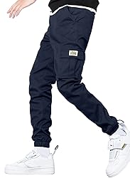 JMIERR Men's Casual Cargo Pants Stretch Elastic