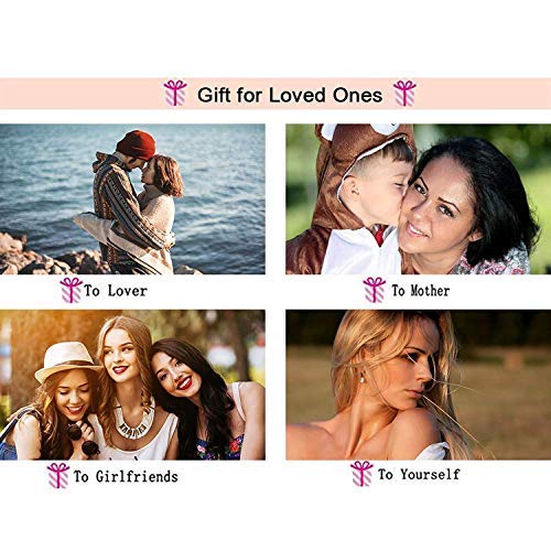 QueenDer “unico” Beads Gemstone nuovo braccialetto di disegno in oro rosa con diamante della signora delle ragazze delle donne