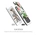 Design Skin Slider iPhone 6s / 6 Case with Sliding Card Slot Extreme Heavy Duty Bumper Protection with Card Holder 3-Layer Wallet Case Cover for iPhone 6s (2015) / iPhone 6 (2014) - Sunflower Graphic