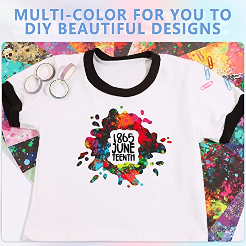 Tintnut Splash Heat Transfer Vinyl 16 Sheets 10x12 Inch HTV Ink