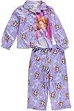 Disney Princess Sofia Coat style Pajama with Big Sofia Picture, Purple ,Size 2T