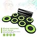 YISSVIC Electronic Drum Set Roll Up Drum Pad Midi Drum Kit Foldable Portable with Headphone Jack Built-in Speaker Foot Pedals Drum Sticks