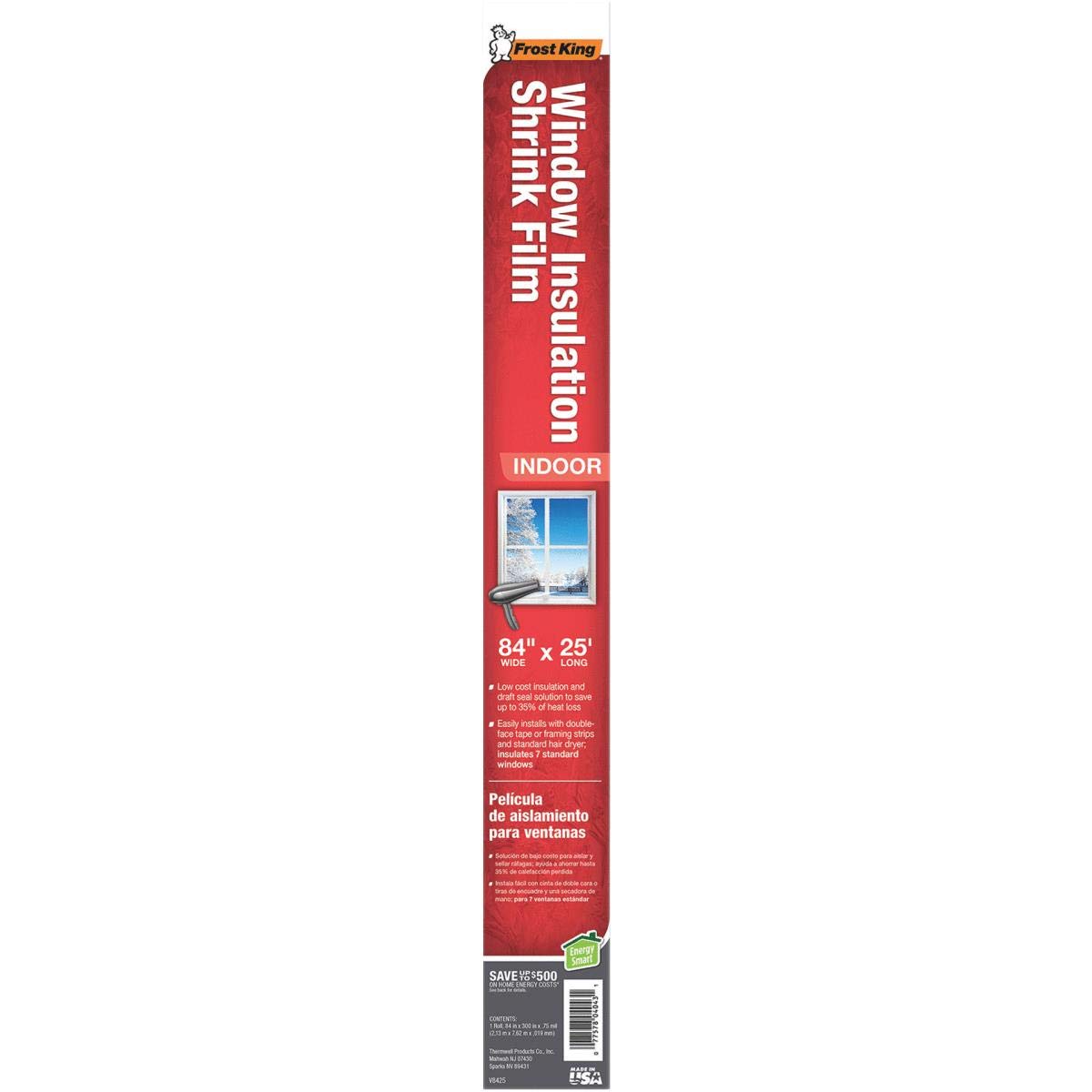 Thermwell V8425 84" x 25' Shrink Wind Film Window