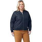 Dickies Women's Plus Quilted Bomber Jacket, DARK NAVY, 2X