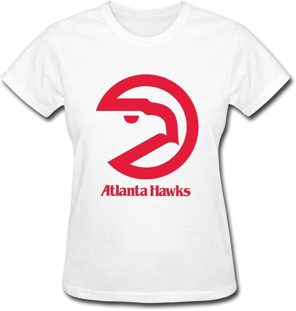 Atlanta Hawks T Shirt For Womens 100% Organic Cotton M White: Amazon.ca: Clothing & Accessories